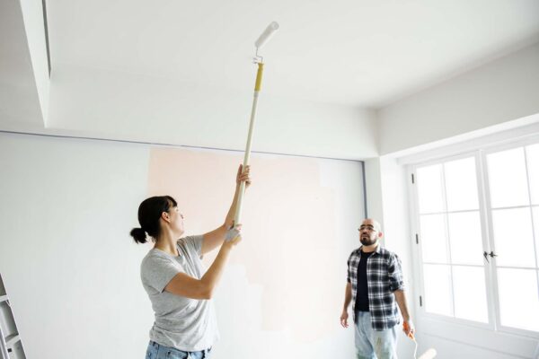 People renovating the house